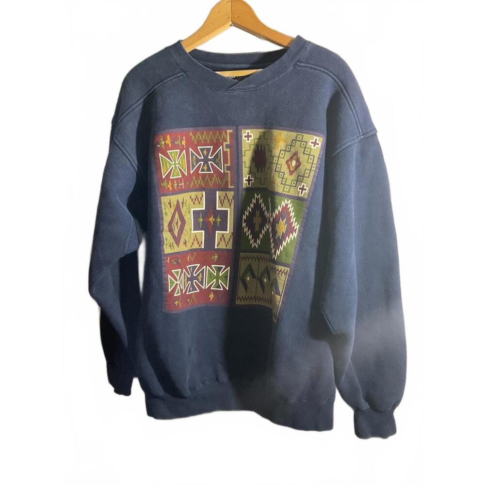 Galt Crew Sweatshirt Vintage 90's Heavyweight Southwestern Xl